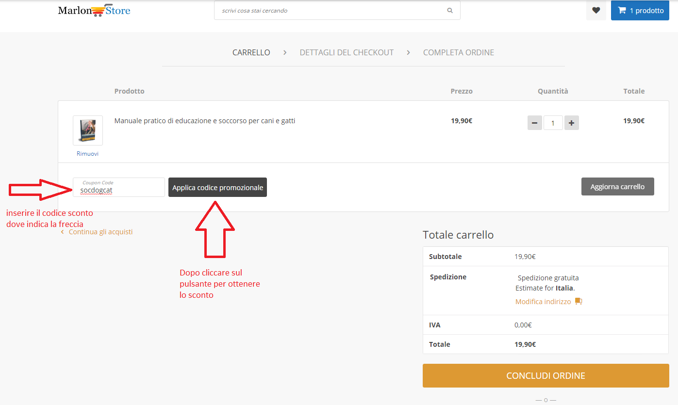 Inserimento sconto da pc Image
